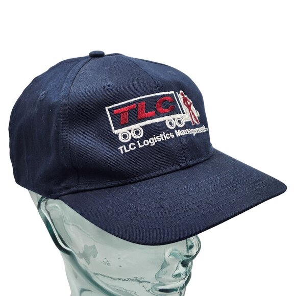 TLC Logistics Management Port Company Embroidered Navy Blue Cotton Hat Hook Loop - Picture 4 of 11